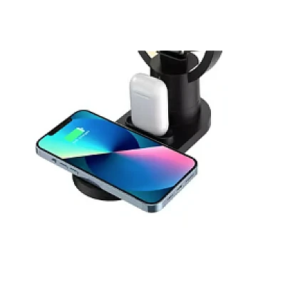 Incarcator Wireless 4 in 1 AY 41 cu Iluminare Led Incarcator Wireless 4 in 1 AY 41 cu Iluminare Led