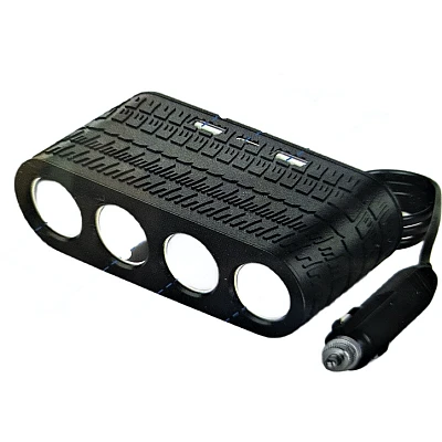 Priza auto 4 cai si USB 120W Olesson 1654 Priza auto 4 cai si USB 120W Olesson 1654