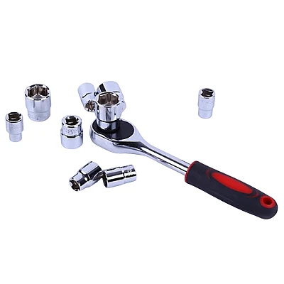 Set de Chei Tubulare 1/4" cu Clicket - 12 Bucati, din Crom si Vanadiu Set de Chei Tubulare 1/4" cu Clicket - 12 Bucati, din Crom si Vanadiu