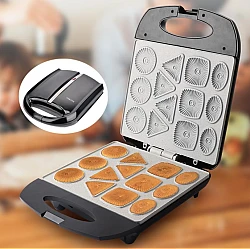 Aparat pentru copt biscuiti AORLIS AO 78242 cu Placi antiaderente Aparat pentru copt biscuiti AORLIS AO 78242 cu Placi antiaderente
