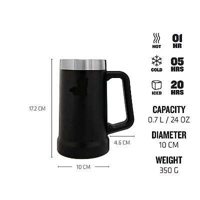Halba stil cana cu maner AO 78105 capacitate 750 ml Halba stil cana cu maner AO 78105 capacitate 750 ml