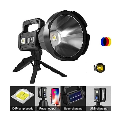 Lanterna puternica de mana LED P90 cu trepied W5111 Lanterna puternica de mana LED P90 cu trepied W5111