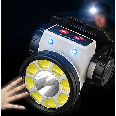 Lanterna puternica de cap LY 004 cu LED COB si senzor de miscare Lanterna puternica de cap LY 004 cu LED COB si senzor de miscare