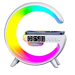 Boxa Mica bluetooth G63 cu Statie incarcare wireless si lampa RGB
