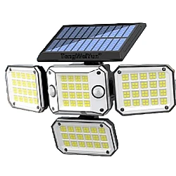 Lampa solara cu 4 casete si 2 senzori de miscare cu 192 LED Fara Fir