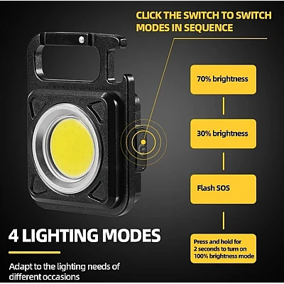 Mini lanterna breloc Q D912 pentru multiple utilizari Mini lanterna breloc Q D912 pentru multiple utilizari