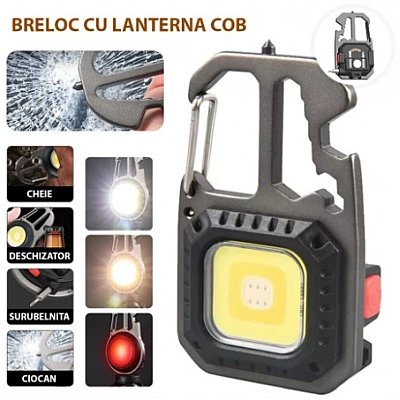Breloc cu lanterna Andowl Q D911 cu LED COB multifunctional Breloc cu lanterna Andowl Q D911 cu LED COB multifunctional