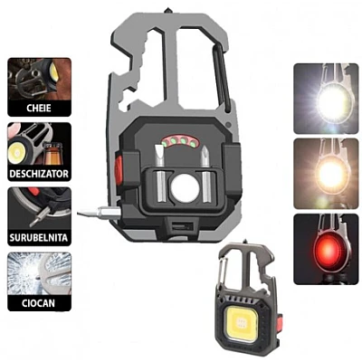 Breloc cu lanterna Andowl Q D911 cu LED COB multifunctional Breloc cu lanterna Andowl Q D911 cu LED COB multifunctional