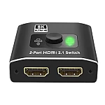 Splitter Switch HDMI cod QZ8Q2 8K cu 2 x HDMI 2.1 60/120 Hz la 1 x HDMI