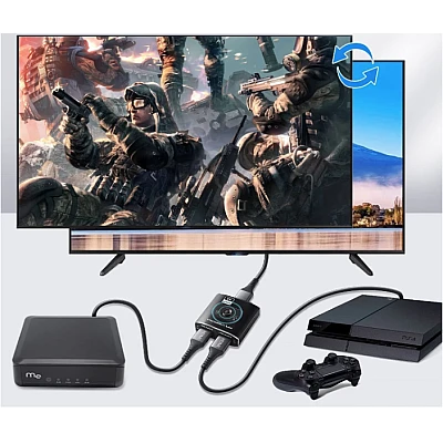Splitter Switch HDMI cod QZ8Q2 8K cu 2 x HDMI 2.1 60/120 Hz la 1 x HDMI Splitter Switch HDMI cod QZ8Q2 8K cu 2 x HDMI 2.1 60/120 Hz la 1 x HDMI