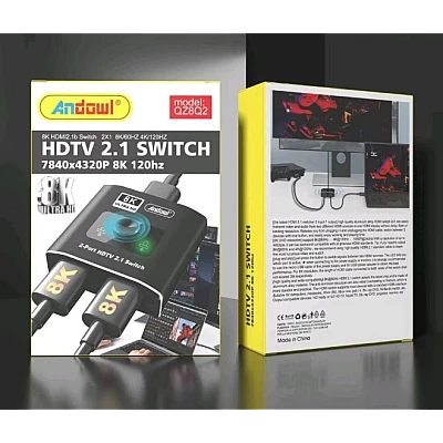 Splitter Switch HDMI cod QZ8Q2 8K cu 2 x HDMI 2.1 60/120 Hz la 1 x HDMI Splitter Switch HDMI cod QZ8Q2 8K cu 2 x HDMI 2.1 60/120 Hz la 1 x HDMI