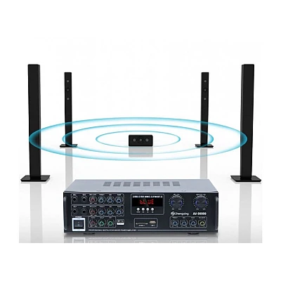 Amplificator sunet Q GF777 300 W cu Bluetooth si functie Karaoke Amplificator sunet Q GF777 300 W cu Bluetooth si functie Karaoke