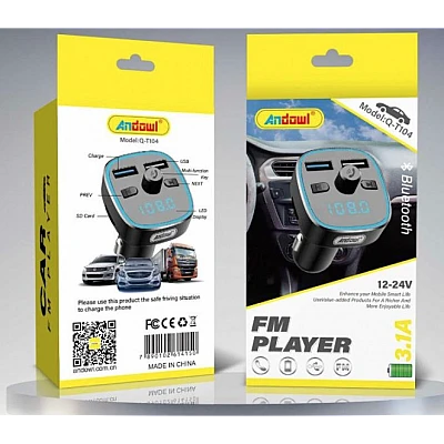 Modulator auto FM cu Bluetooth Q T104 Modulator auto FM cu Bluetooth Q T104
