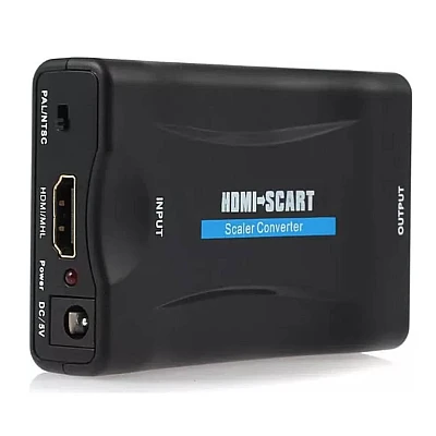 Convertor semnal video HDMI la SCART QY V06 FullHD 1080p Convertor semnal video HDMI la SCART QY V06 FullHD 1080p