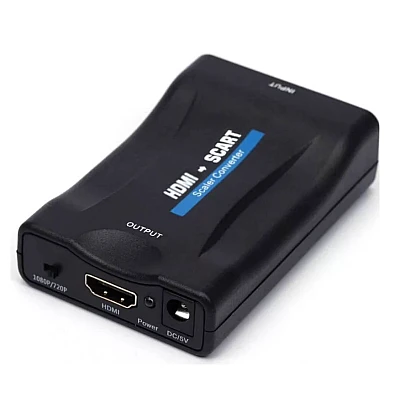 Convertor semnal video HDMI la SCART QY V06 FullHD 1080p Convertor semnal video HDMI la SCART QY V06 FullHD 1080p