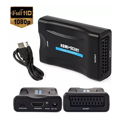 Convertor semnal video HDMI la SCART QY V06 FullHD 1080p Convertor semnal video HDMI la SCART QY V06 FullHD 1080p