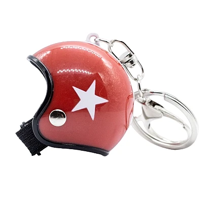 Breloc Chei Model Casca Moto Rosu Breloc Chei Model Casca Moto Rosu