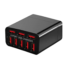 Adaptor priza X82 cu 8 porturi USB Qualcomm 3.0 40W