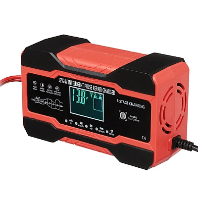 Redresor auto Q DP1210 Inteligent Digital Baterie Auto Smart rosu Redresor auto Q DP1210 Inteligent Digital Baterie Auto Smart rosu