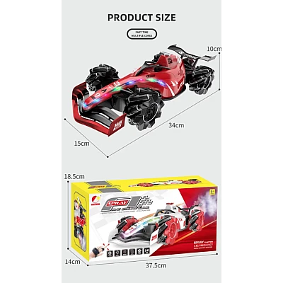 Masina de Jucarie cu Telecomanda F1 Din Plastic Andowl Q RC88 si spray abur Masina de Jucarie cu Telecomanda F1 Din Plastic Andowl Q RC88 si spray abur