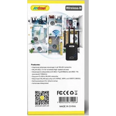 Extender WiFi Andowl Q T85 aparat extindere semnal wifi cu o singur banda 2,4 GHz Extender WiFi Andowl Q T85 aparat extindere semnal wifi cu o singur banda 2,4 GHz