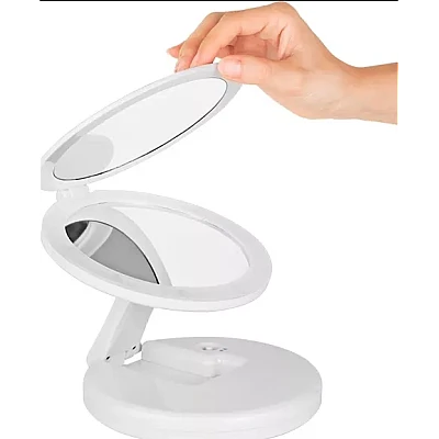 Oglinda cosmetica 2 in 1 Andowl Q MR80 pliabila led efect de lupa reincarcabila Oglinda cosmetica 2 in 1 Andowl Q MR80 pliabila led efect de lupa reincarcabila