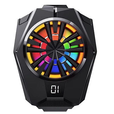 Cooler pentru Racire Telefon Universal Q CL8 Lumini RGB pentru Gaming Cooler pentru Racire Telefon Universal Q CL8 Lumini RGB pentru Gaming