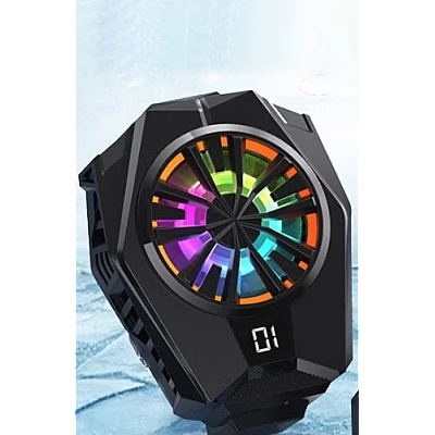 Cooler pentru Racire Telefon Universal Q CL8 Lumini RGB pentru Gaming Cooler pentru Racire Telefon Universal Q CL8 Lumini RGB pentru Gaming