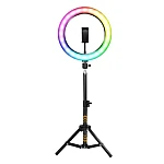 Lampa circulara profesionala LED Ring Light RGB Andowl Q MG34 diametru 26 cm