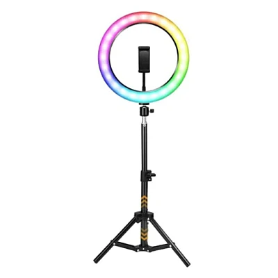 Lampa circulara profesionala LED Ring Light RGB Andowl Q MG34 diametru 26 cm Lampa circulara profesionala LED Ring Light RGB Andowl Q MG34 diametru 26 cm