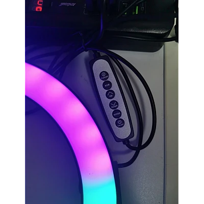 Lampa circulara profesionala LED Ring Light RGB Andowl Q MG34 diametru 26 cm Lampa circulara profesionala LED Ring Light RGB Andowl Q MG34 diametru 26 cm