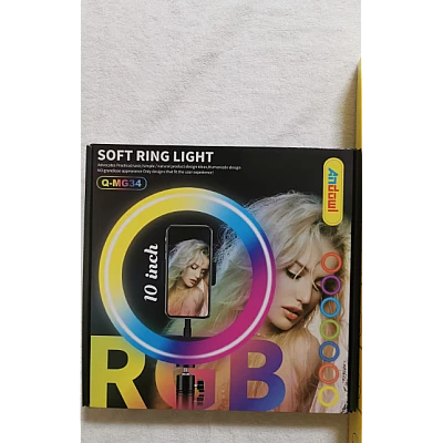 Lampa circulara profesionala LED Ring Light RGB Andowl Q MG34 diametru 26 cm Lampa circulara profesionala LED Ring Light RGB Andowl Q MG34 diametru 26 cm