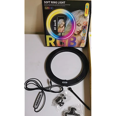 Lampa circulara profesionala LED Ring Light RGB Andowl Q MG34 diametru 26 cm Lampa circulara profesionala LED Ring Light RGB Andowl Q MG34 diametru 26 cm