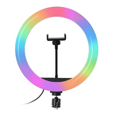 Lampa circulara profesionala LED Ring Light RGB Andowl Q MG34 diametru 26 cm Lampa circulara profesionala LED Ring Light RGB Andowl Q MG34 diametru 26 cm
