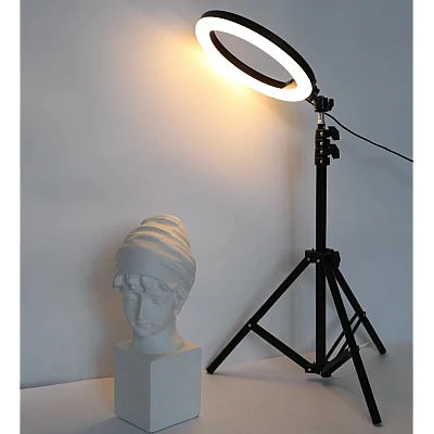 Lampa circulara profesionala LED Ring Light RGB Andowl Q MG34 diametru 26 cm Lampa circulara profesionala LED Ring Light RGB Andowl Q MG34 diametru 26 cm