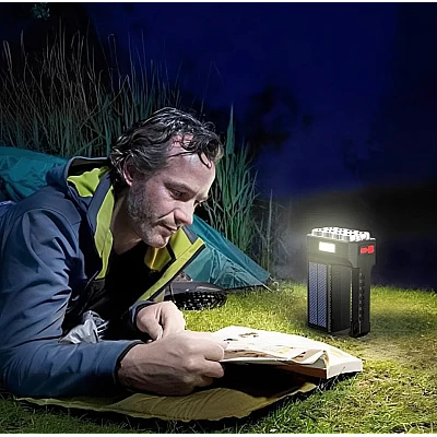Lanterna de mana ST11 cu 8 LED cu incarcare solara si USB Lanterna de mana ST11 cu 8 LED cu incarcare solara si USB