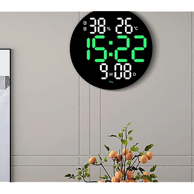 Ceas de perete electronic RD A329 afisaj VERDE temperatura umiditate data Ceas de perete electronic RD A329 afisaj VERDE temperatura umiditate data