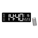 Ceas Digital de Perete RD AB6626 afisaj ALB Functie de Termometru Calendar Temporizator Alarma Dubla