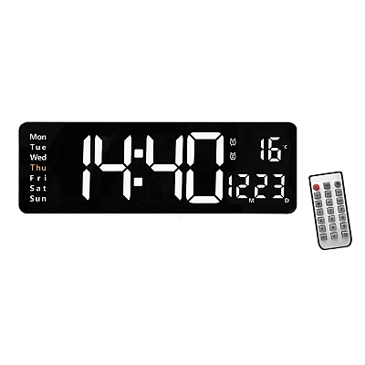 Ceas Digital de Perete RD AB6626 afisaj ALB Functie de Termometru Calendar Temporizator Alarma Dubla Ceas Digital de Perete RD AB6626 afisaj ALB Functie de Termometru Calendar Temporizator Alarma Dubla