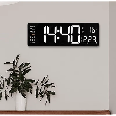 Ceas Digital de Perete RD AB6626 afisaj ALB Functie de Termometru Calendar Temporizator Alarma Dubla Ceas Digital de Perete RD AB6626 afisaj ALB Functie de Termometru Calendar Temporizator Alarma Dubla