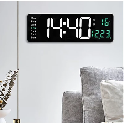 Ceas Digital de Perete RD AL6626 afisaj VERDE Functie de Termometru Calendar Temporizator Alarma Dubla Ceas Digital de Perete RD AL6626 afisaj VERDE Functie de Termometru Calendar Temporizator Alarma Dubla