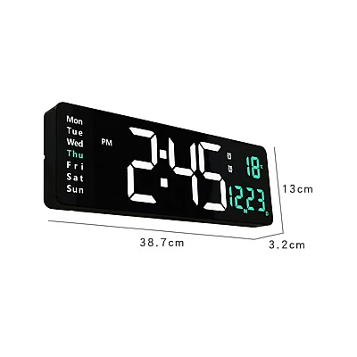 Ceas Digital de Perete RD AL6626 afisaj VERDE Functie de Termometru Calendar Temporizator Alarma Dubla Ceas Digital de Perete RD AL6626 afisaj VERDE Functie de Termometru Calendar Temporizator Alarma Dubla