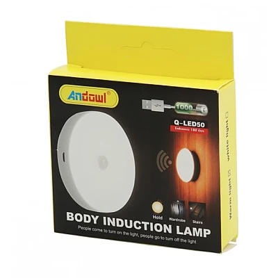 Mini Lampa led cu senzor de miscare si de lumina Andowl Q Led50 Mini Lampa led cu senzor de miscare si de lumina Andowl Q Led50
