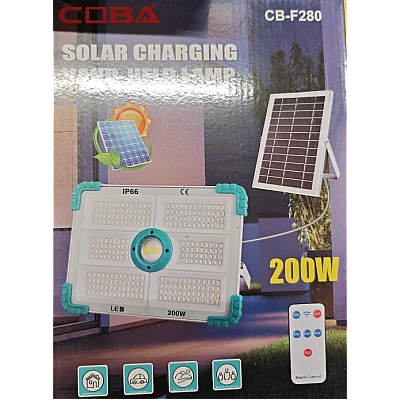 Proiector solar COBA CB F280 putere 200W si 280 LED Proiector solar COBA CB F280 putere 200W si 280 LED