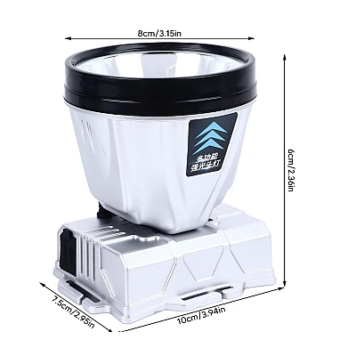 Lanterna pentru cap de mare putere 1600 mAh GRI si cupa adancita Lanterna pentru cap de mare putere 1600 mAh GRI si cupa adancita