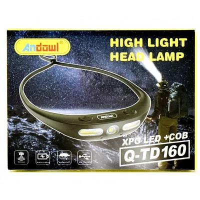 Lanterna Cap Frontala Andowl QTD160 Banda Flexibila LED XPG COB Senzor Lanterna Cap Frontala Andowl QTD160 Banda Flexibila LED XPG COB Senzor