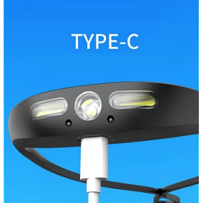 Lanterna Cap Frontala Andowl QTD160 Banda Flexibila LED XPG COB Senzor Lanterna Cap Frontala Andowl QTD160 Banda Flexibila LED XPG COB Senzor