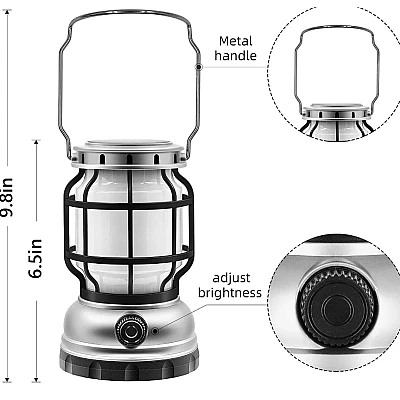 Felinar solar retro portabil Andowl Q LED1990 Felinar solar retro portabil Andowl Q LED1990