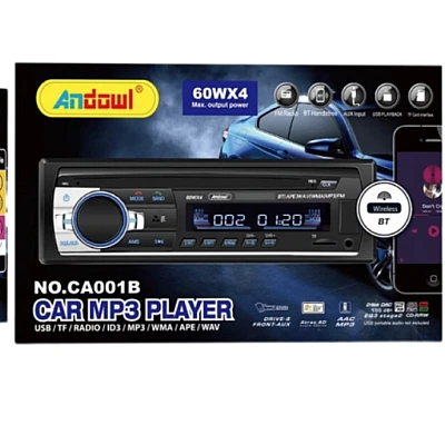 Player auto (Casetofon) MP3 Andowl CA001B radio BT USB SD AUX FM telecomanda Player auto (Casetofon) MP3 Andowl CA001B radio BT USB SD AUX FM telecomanda