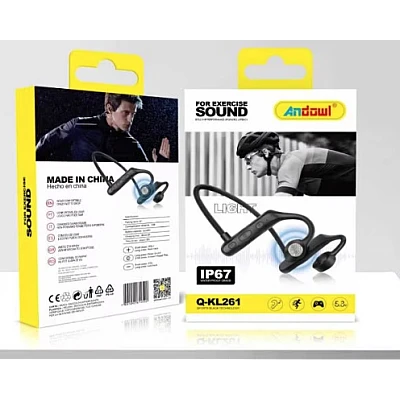 Casti sport cu microfon incorporat Bluetooth Q KL261 culoare negru Casti sport cu microfon incorporat Bluetooth Q KL261 culoare negru